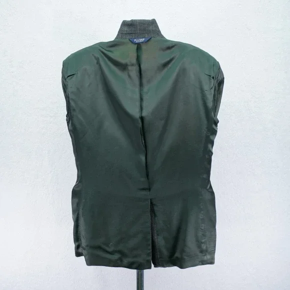 Jos A Bank Gray Houndstooth Yellow Winowpane Soft Tweed Silk Wool 42R Sport Coat - Picture 12 of 12